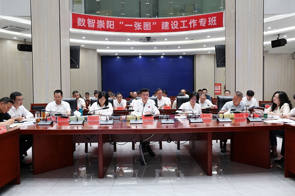 杨修伟主持召开数智崇阳“一张图”建设工作专题会